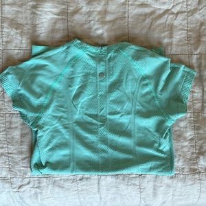 Teal swiftly tech short sleeve lululemon shirt